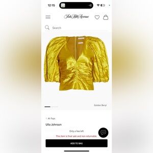 Beautiful Ulla Johnson blouse! Worn once